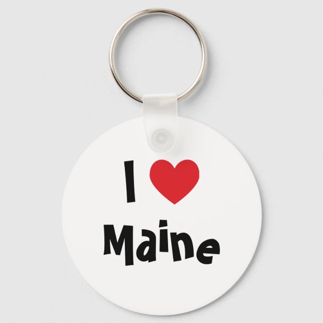 Chaveiro Eu Amo o Maine (Frente)