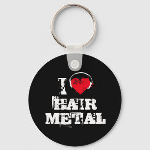 Chaveiro Eu amo o metal do cabelo
