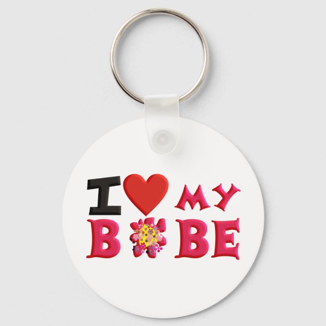 Chaveiro Eu amo o meu bobe (Frente)