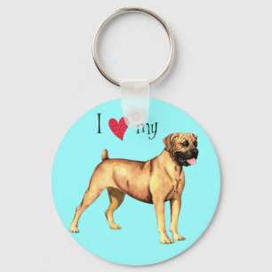 Chaveiro Eu amo o meu Boerboel