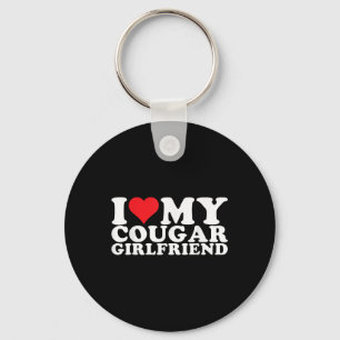 Chaveiro Eu Amo O Meu Namorada De Cougar Eu Corto O Meu Gf 