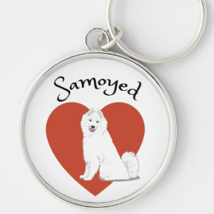 Chaveiro Eu amo o meu Samoyed!
