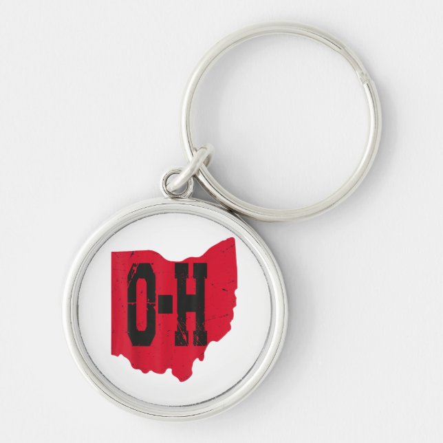 Chaveiro Eu Amo O Meu Script Home De Ohio, Ohio Buckeye Sta (Frente)
