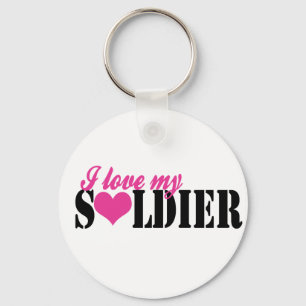 Chaveiro Eu amo o meu Soldier