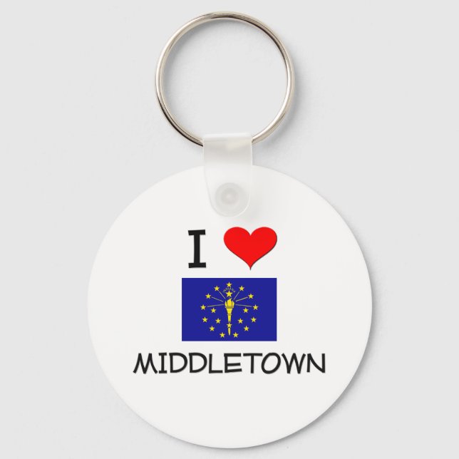 Chaveiro Eu Amo O MIDDLETOWN Indiana (Frente)