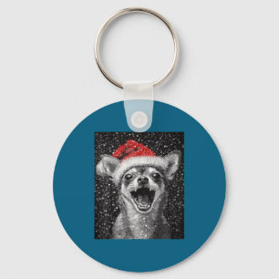 Chaveiro Eu Amo O Natal Chihuahua 