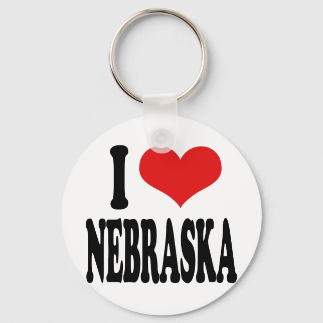 Chaveiro Eu Amo O Nebraska (Frente)