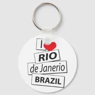 Chaveiro Eu amo o Rio de Janeiro Brasil