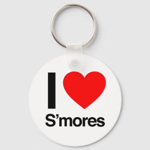 Chaveiro eu amo o s'mores