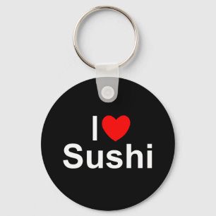 Chaveiro Eu amo o sushi (do coração)