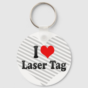 Chaveiro Eu amo o Tag do laser