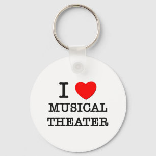 Chaveiro Eu amo o teatro musical