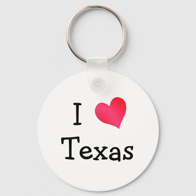 Chaveiro Eu amo o Texas (Frente)
