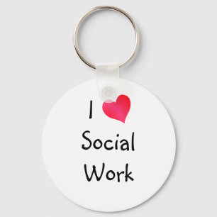 Chaveiro Eu amo o trabalho social