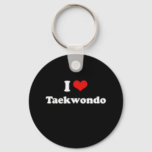 Chaveiro Eu amo o Tshirt de Taekwondo