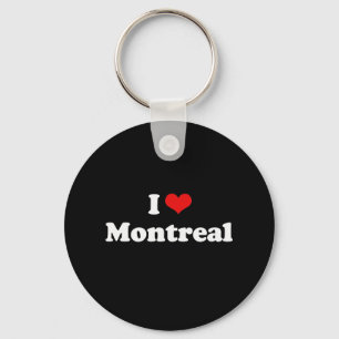 Chaveiro Eu amo o Tshirt do branco do Tshirt de Montreal