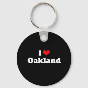 Chaveiro Eu amo o Tshirt do branco do Tshirt de Oakland