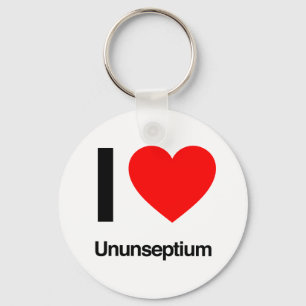 Chaveiro eu amo o ununseptium