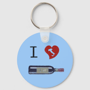 Chaveiro Eu amo o vinho