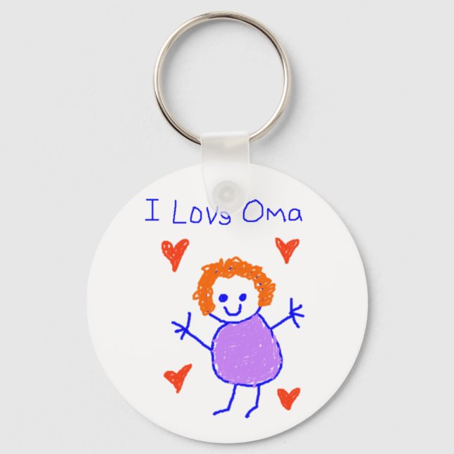Chaveiro Eu Amo Oma (Frente)