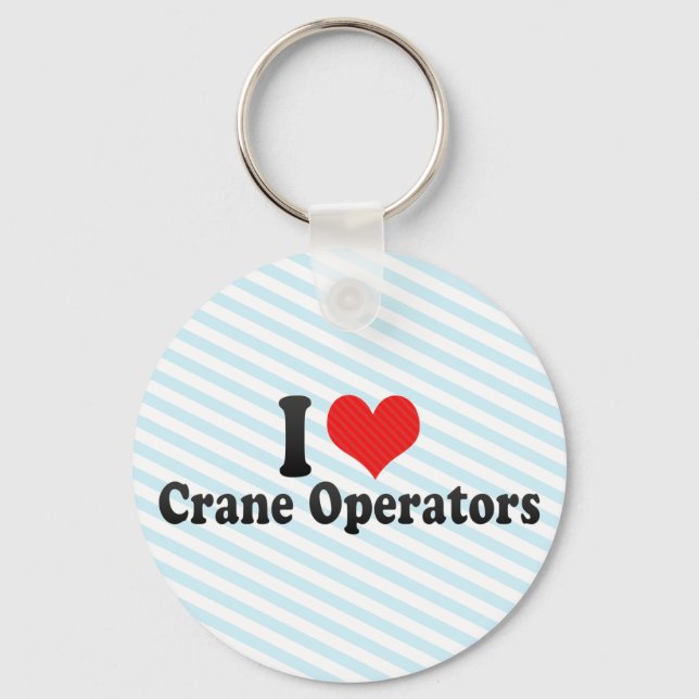 Chaveiro Eu Amo Operadores De Crane (Frente)