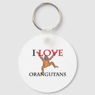 Chaveiro Eu amo orangotango