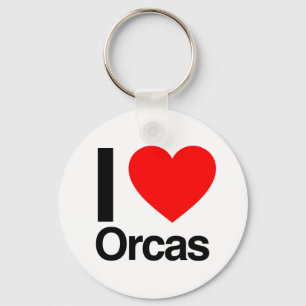 Chaveiro eu amo orcas