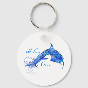 CHAVEIRO EU AMO ORCAS BLUE