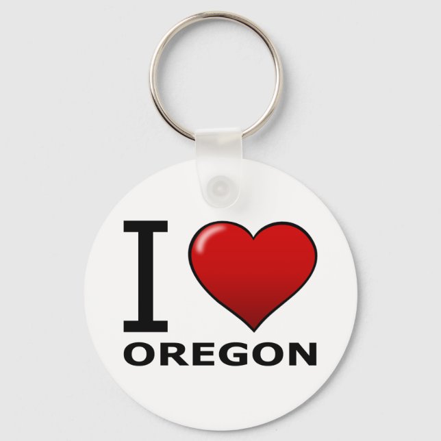 CHAVEIRO EU AMO OREGON (Frente)