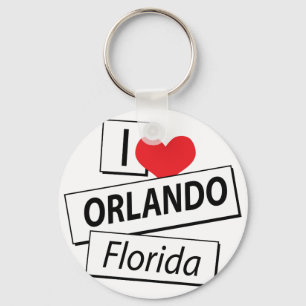 Chaveiro Eu Amo Orlando Florida