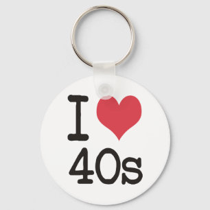 Chaveiro Eu amo os produtos 40s & o design!