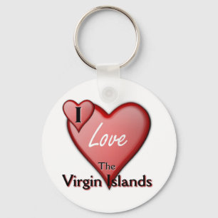 Chaveiro Eu amo os Virgin Islands