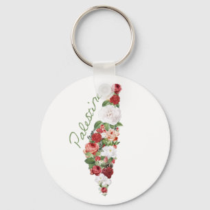 Chaveiro Eu Amo Palestina Meu Mapa Nacional Palestino