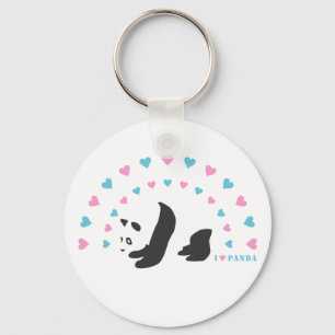 Chaveiro Eu Amo Panda