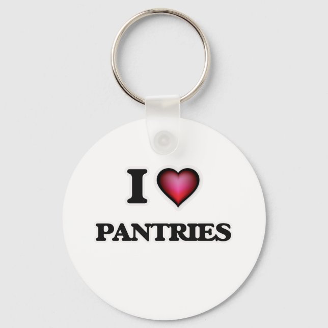 Chaveiro Eu Amo Pantries (Frente)