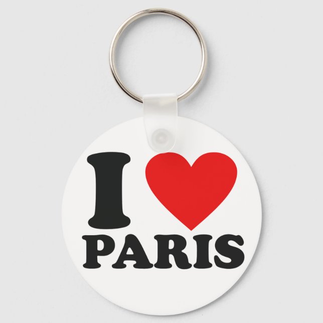 Chaveiro Eu amo Paris (Frente)