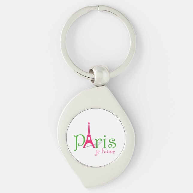 Chaveiro Eu amo Paris (Frente)