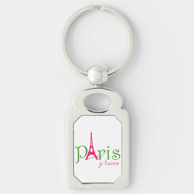 Chaveiro Eu amo Paris (Frente)
