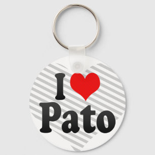 Chaveiro Eu amo Pato