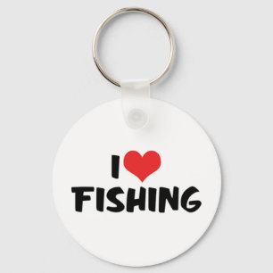 Chaveiro Eu Amo Pesca do Coração