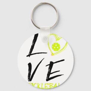 Chaveiro Eu amo pickleball piada bola de pickle 