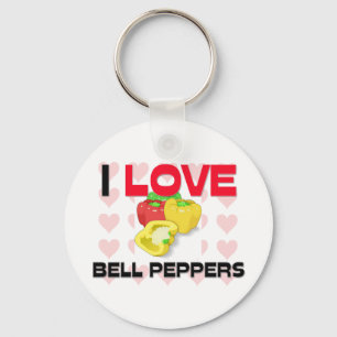 Chaveiro Eu amo pimentas de Bell