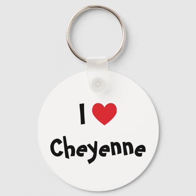 Chaveiro Eu Amo Pingente Cheyenne (Frente)