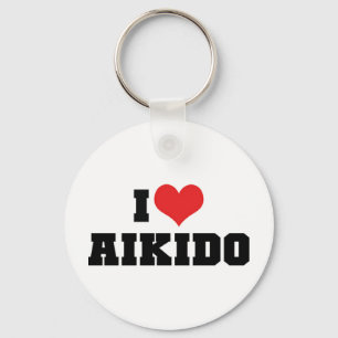 Chaveiro Eu Amo Pingente de Aikido