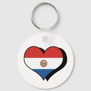 Chaveiro Eu Amo Pingente do Paraguai