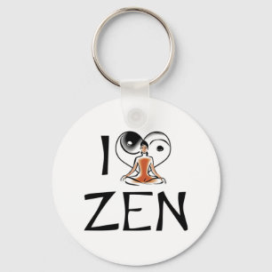 Chaveiro Eu Amo Pingente Zen