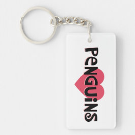 Chaveiro Eu Amo Pinguins