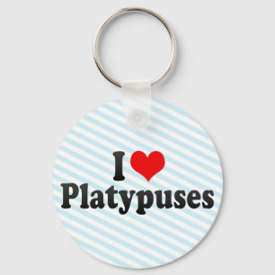 Chaveiro Eu amo Platypuses