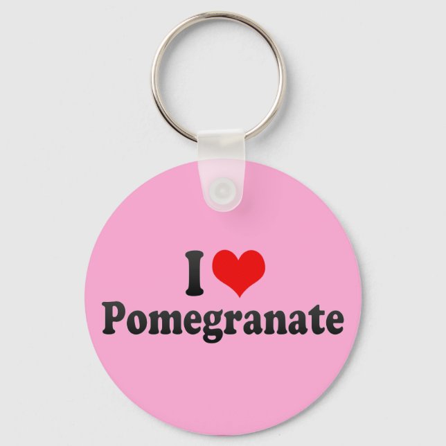 Chaveiro Eu Amo Pomegranato (Frente)