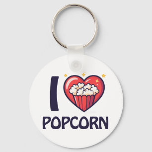 Chaveiro Eu amo Popcorn